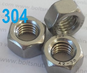 304 Hex Nuts Stainless Steel